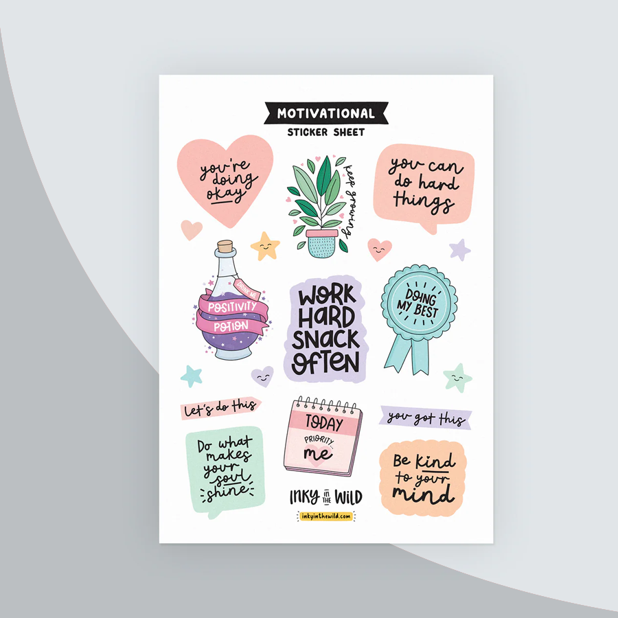 Motivational Sticker Sheets